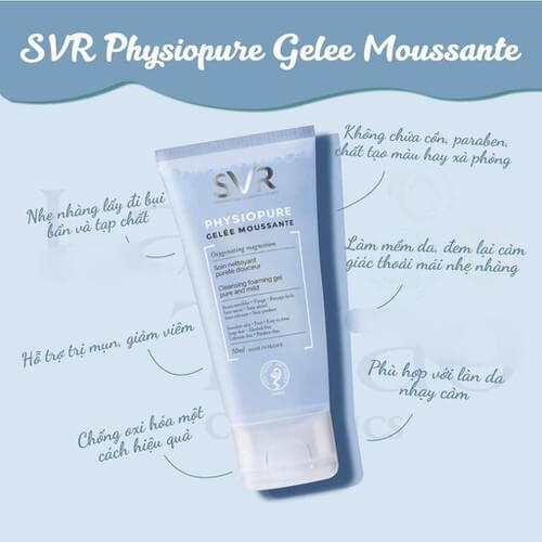 Sữa rửa mặt SVR Physiopure Gelée Moussante